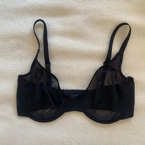 Negative Sieve Demi Bra in Black Size 34DD